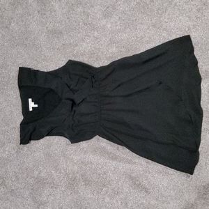 BCBG Generation Black Crepe Ruffle Dress